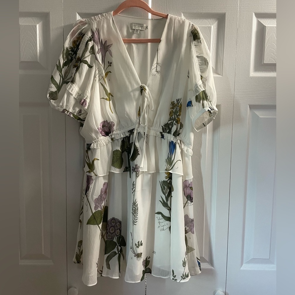 Ted Baker White Floral Dress